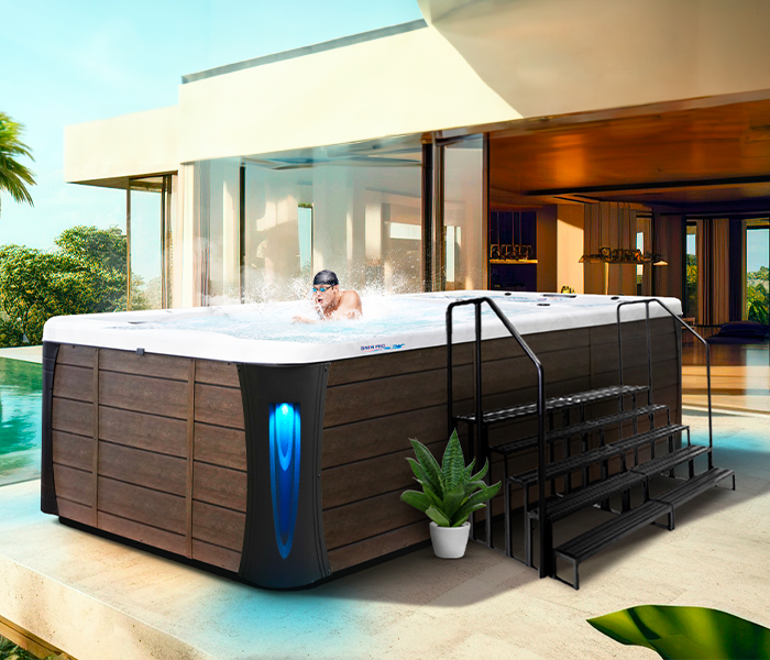 Calspas hot tub being used in a family setting - McAllen